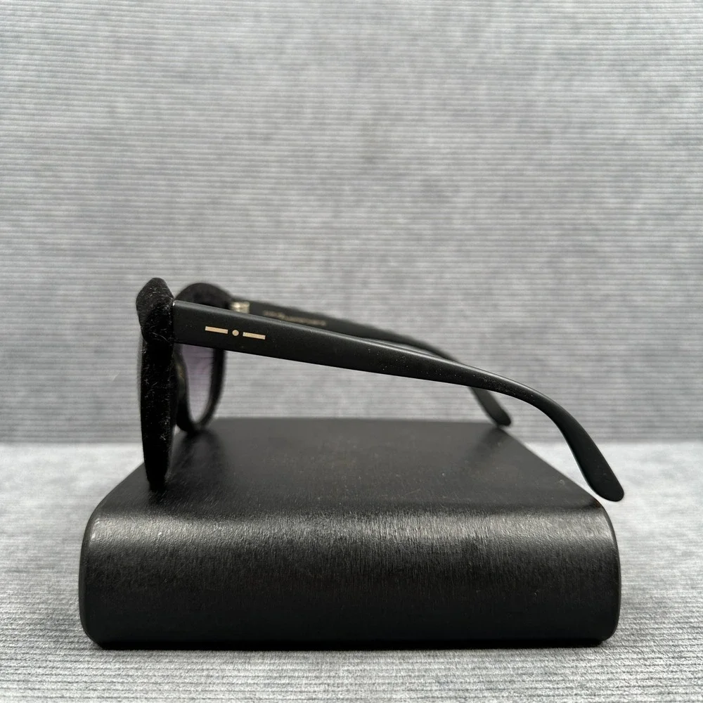 Italia Independent Black Velvet Cat Eye Sunglasses Made in Italy 092V/009 Y2k